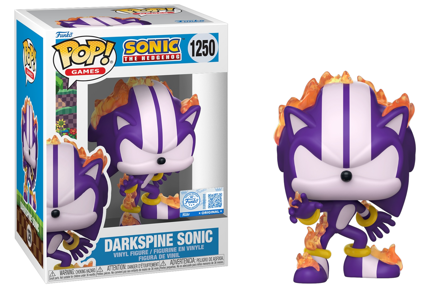 Funko Pop! Darkspine Sonic #1250 vinyl figure collectible