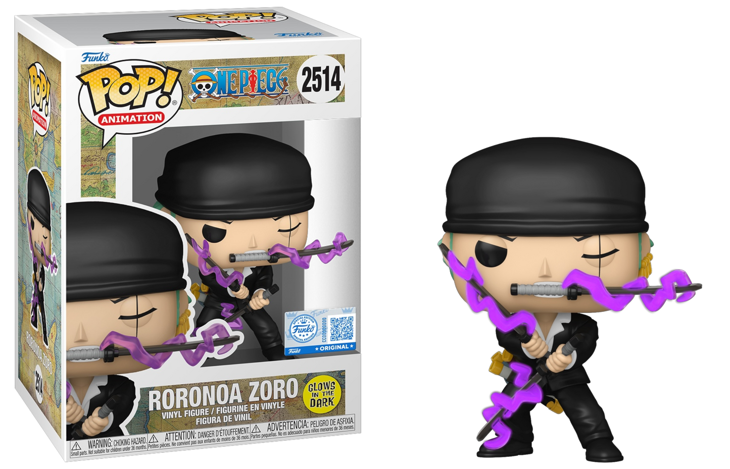 Funko Pop! Roronoa Zoro Glow #2514 vinyl figure collectible