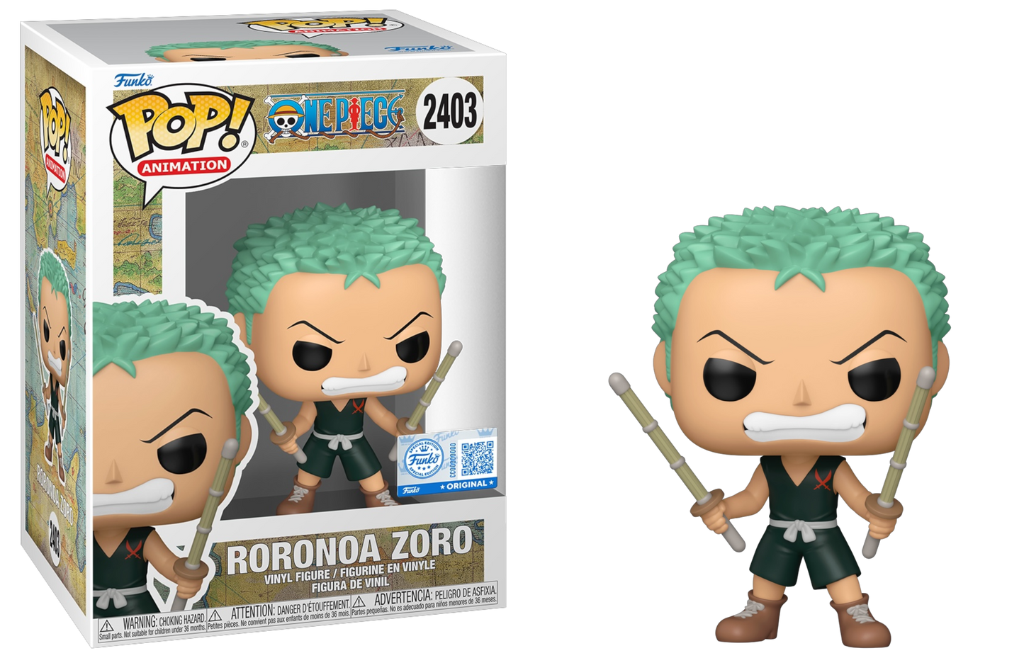 Funko Pop! Roronoa Zoro (Kid) #2403 vinyl figure collectible