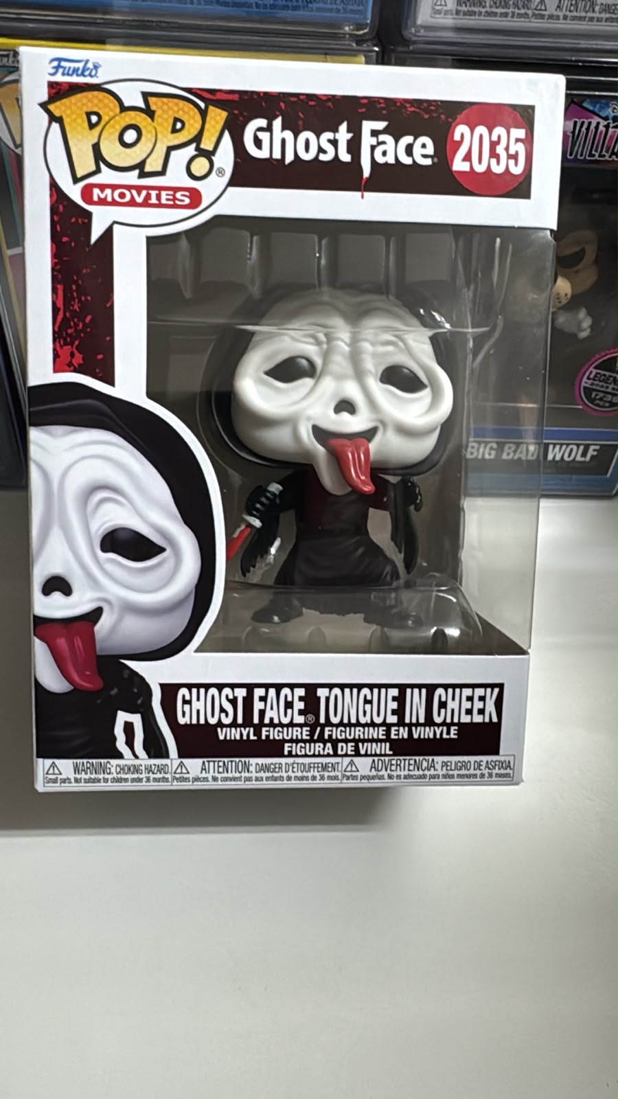 Ghost Face Tongue in Cheek #2035