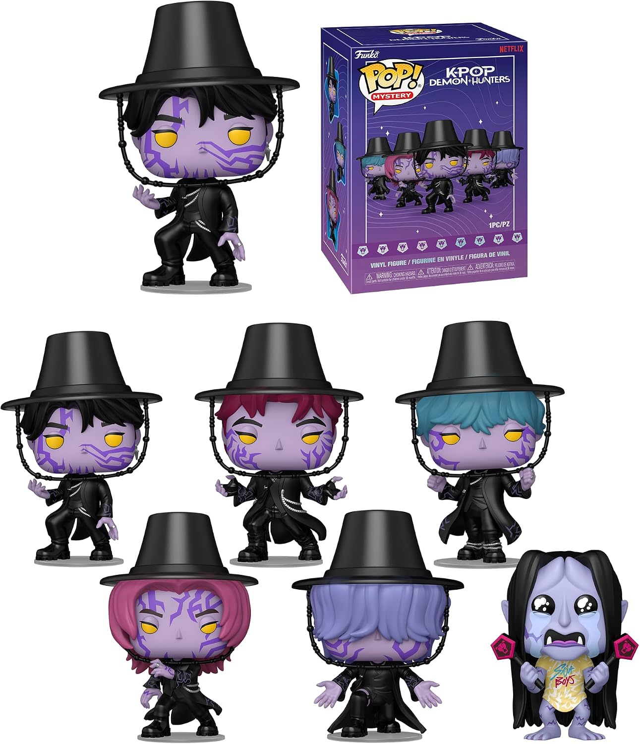 Pop! Mystery K-Pop Demon Hunters Sealed 6 Pack