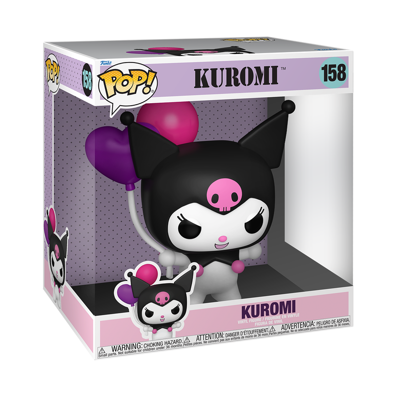 Funko Pop! Jumbo Kuromi with Balloons #158 vinyl figure collectible