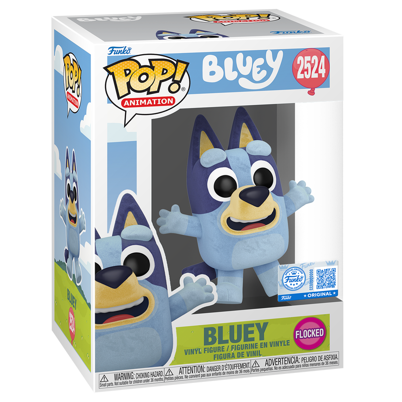Funko Pop! Bluey Jumping (Flocked) #2524 vinyl figure collectible