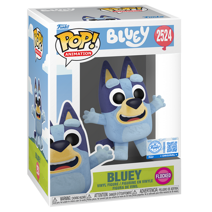 Funko Pop! Bluey Jumping (Flocked) #2524 vinyl figure collectible