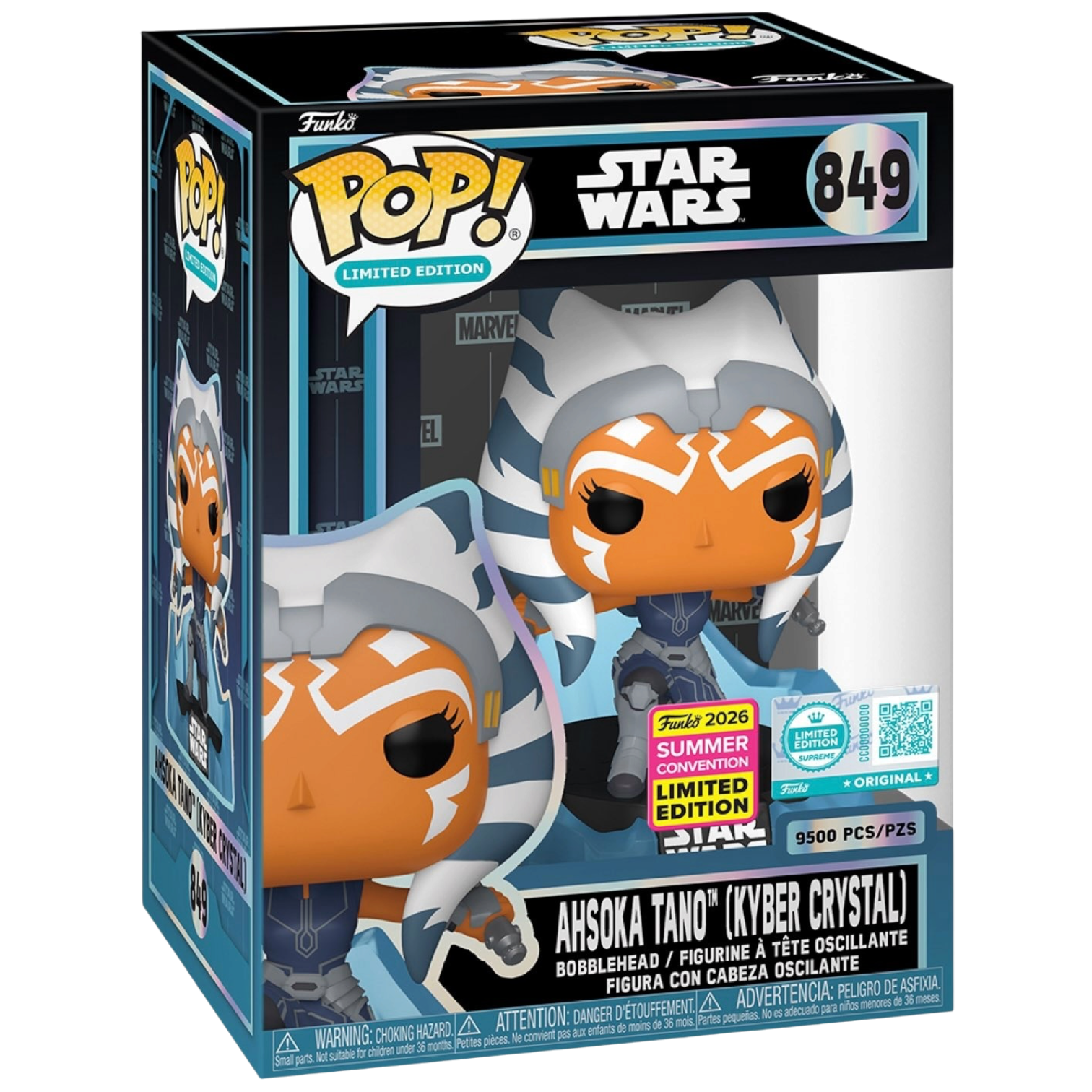 Funko Pop! Ahsoka Tano (Kyber Crystal) #849 Summer Convention 2026 vinyl figure collectible