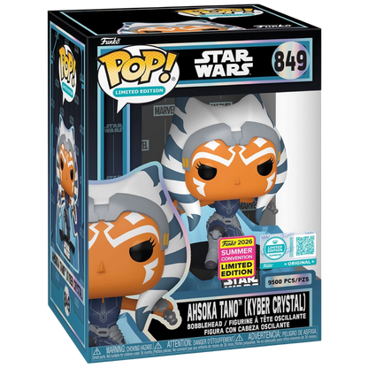 Funko Pop! Ahsoka Tano (Kyber Crystal) #849 Summer Convention 2026 vinyl figure collectible