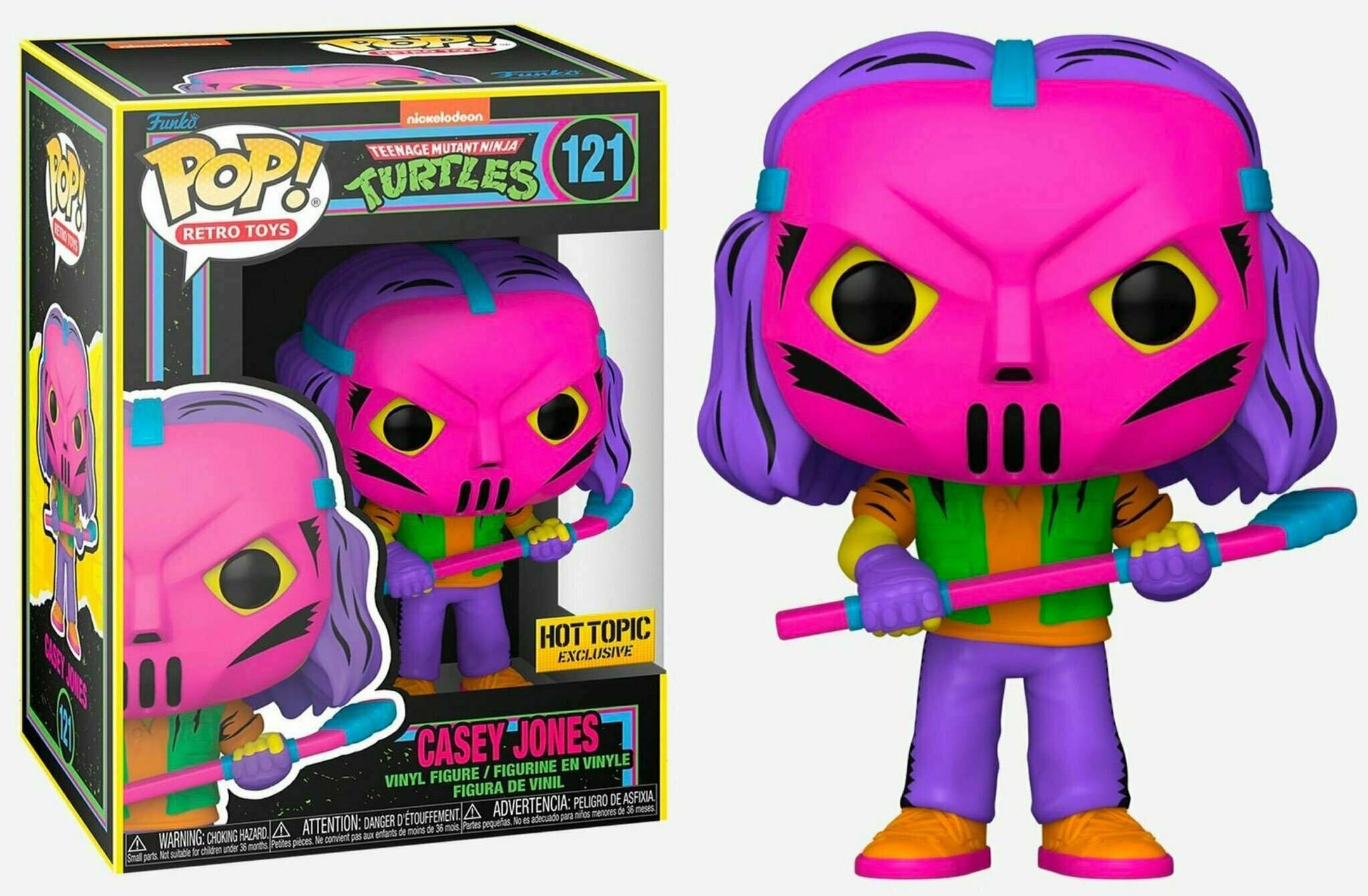 Funko Pop! Casey Jones (Blacklight) #121 vinyl figure collectible