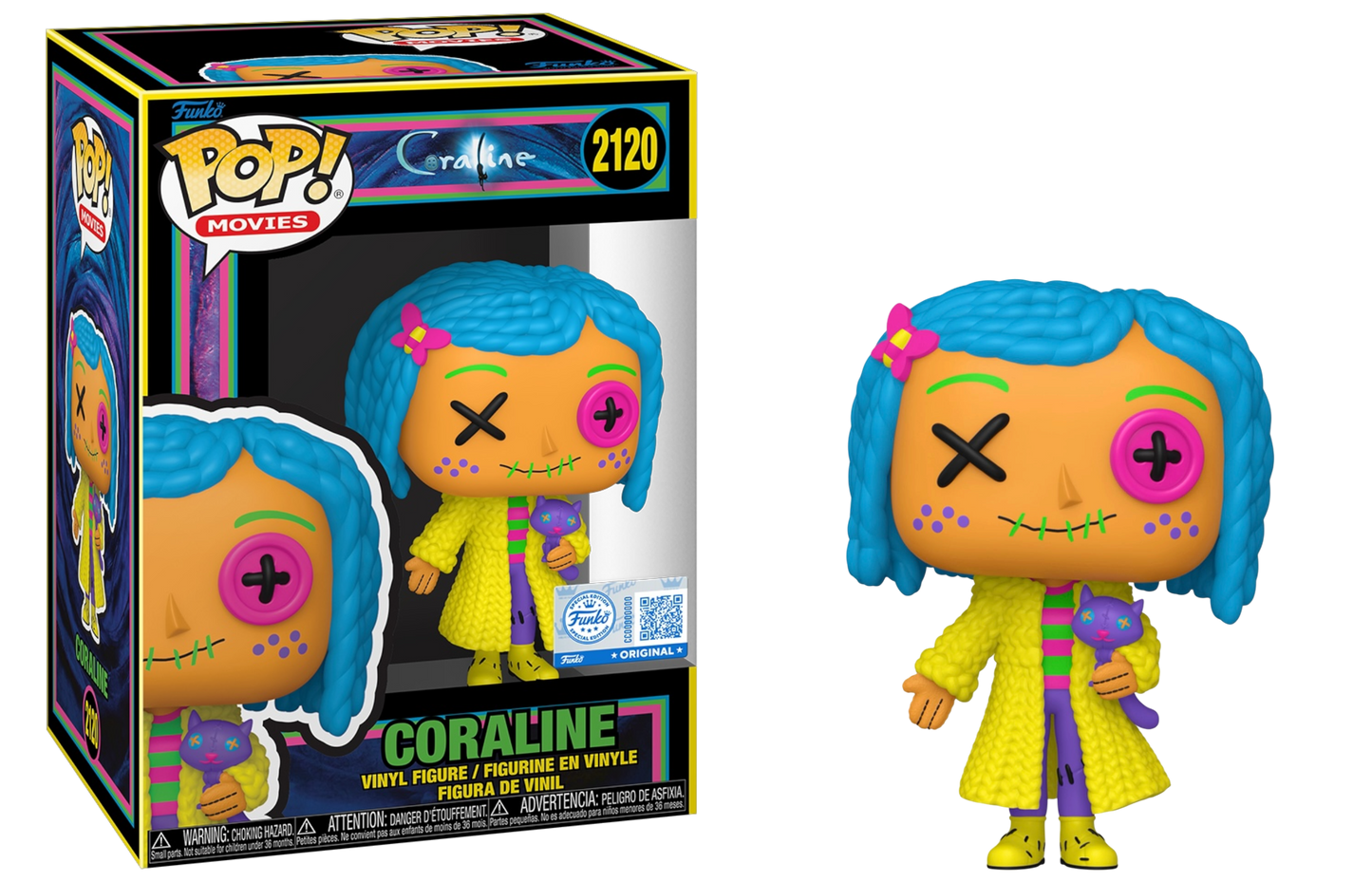 Funko Pop! Coraline Black Light #2120 vinyl figure collectible