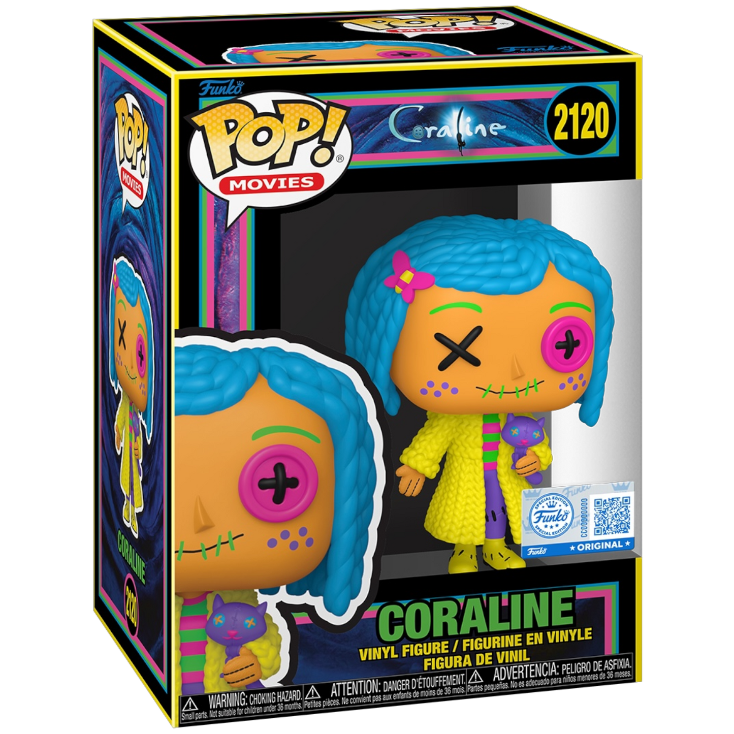 Funko Pop! Coraline Black Light #2120 vinyl figure collectible