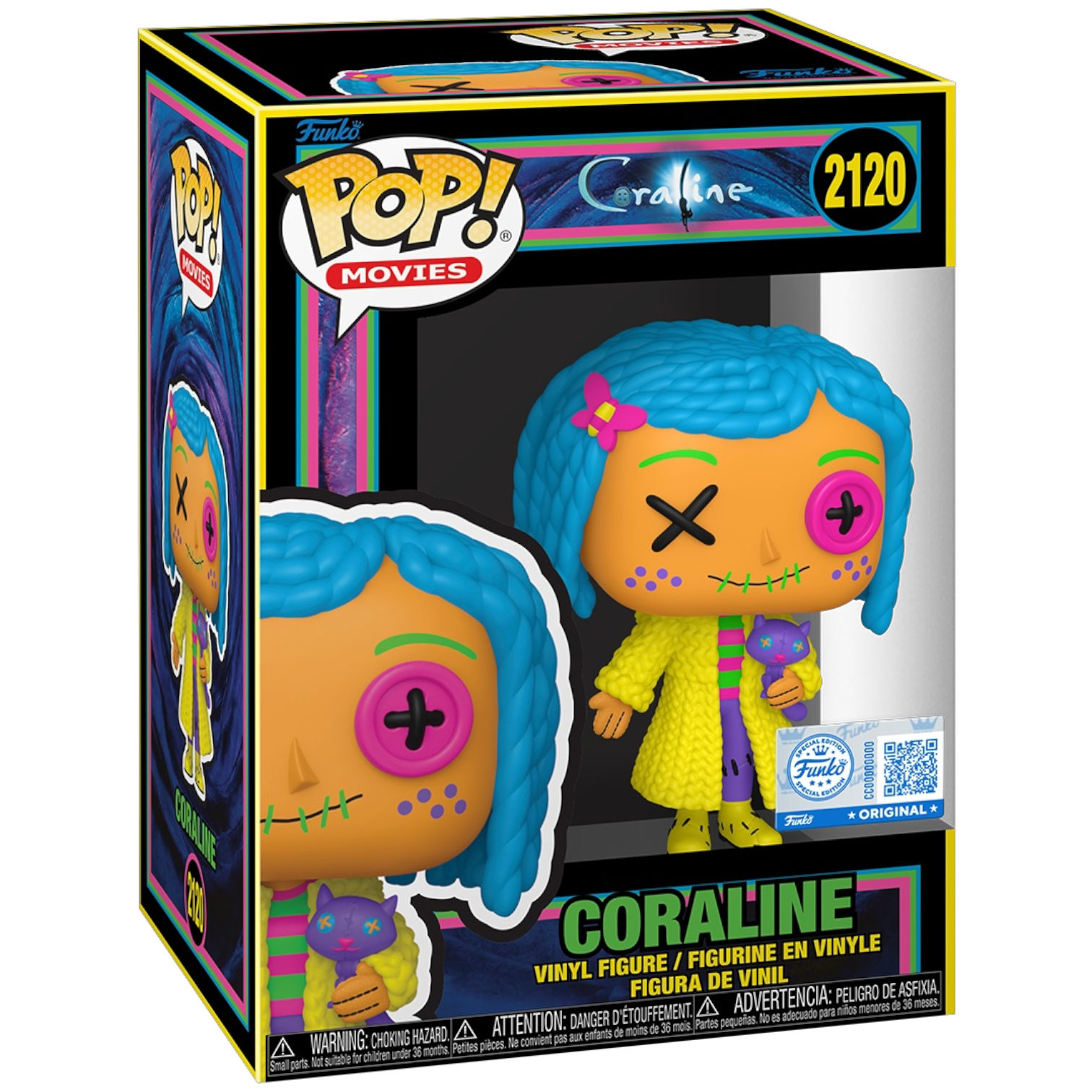 Funko Pop! Coraline Black Light #2120 vinyl figure collectible