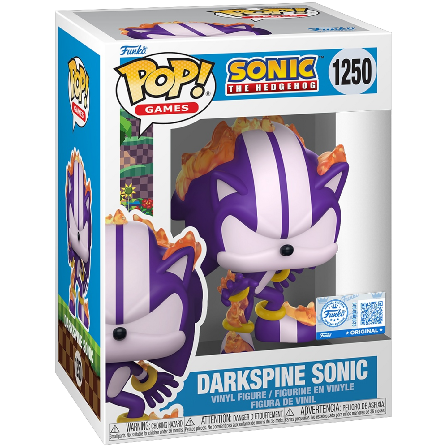 Funko Pop! Darkspine Sonic #1250 vinyl figure collectible