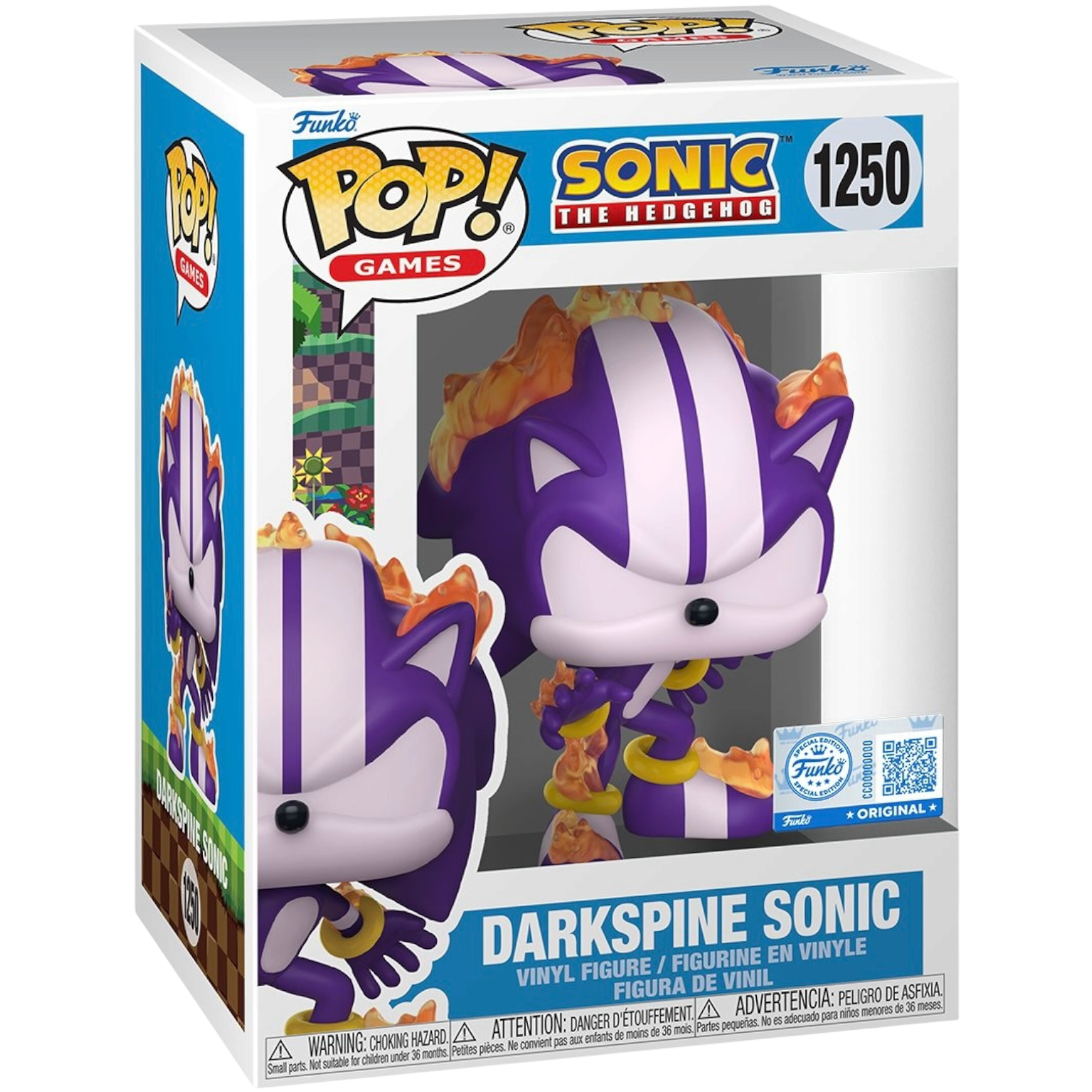 Funko Pop! Darkspine Sonic #1250 vinyl figure collectible