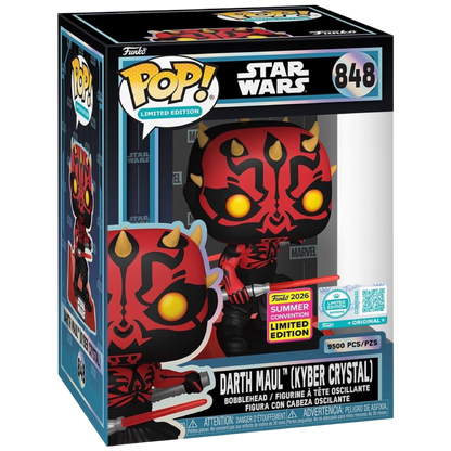 Funko Pop! Darth Maul (Kyber Crystal) #848 Summer Convention 2026 vinyl figure collectible