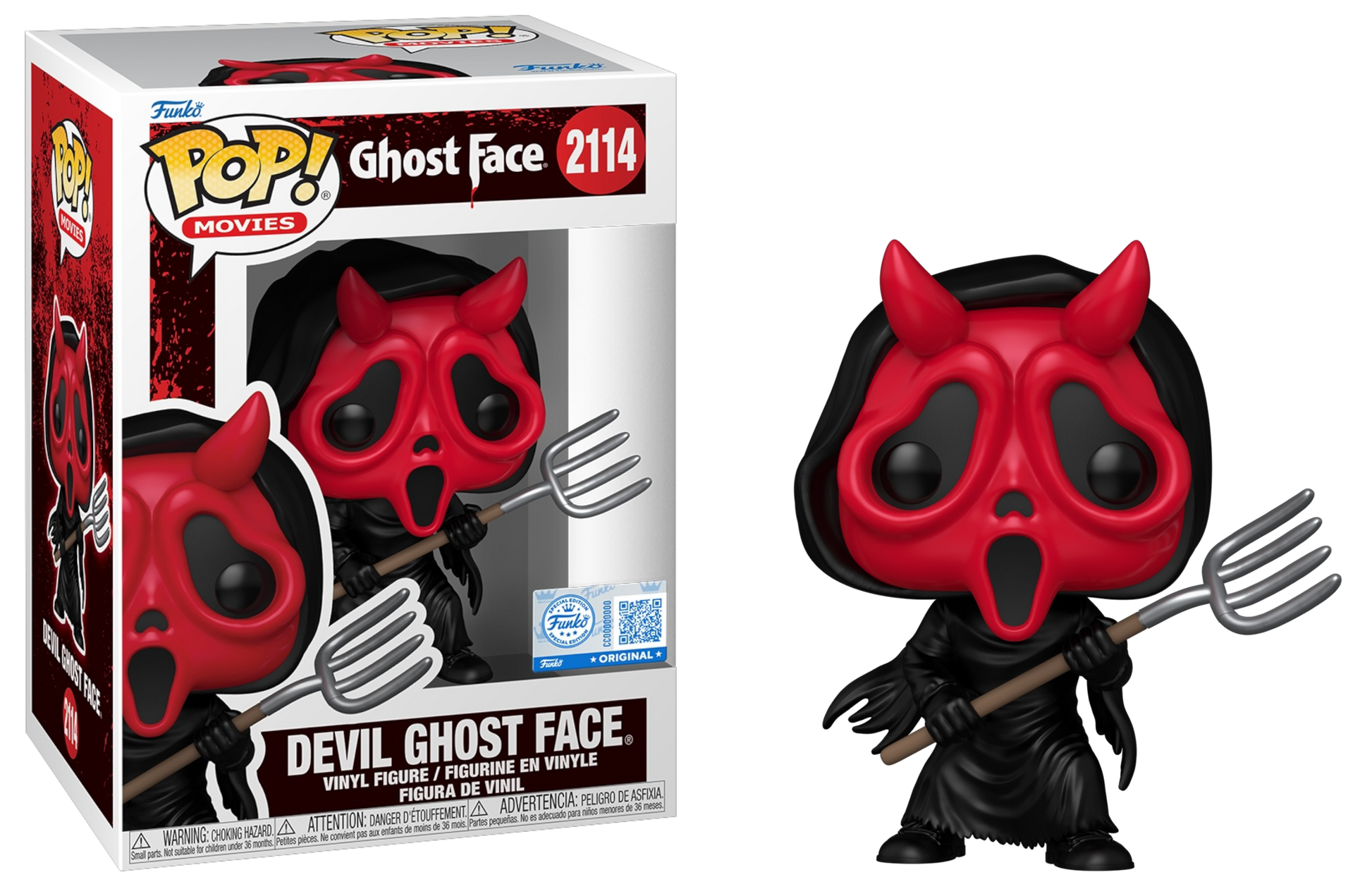 Funko Pop! Devil Ghost Face with Pitch Fork #2114 vinyl figure collectible