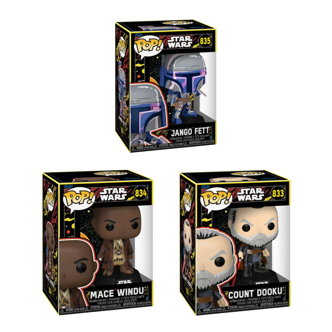 Star Wars Retro Bundle of 3 Pops