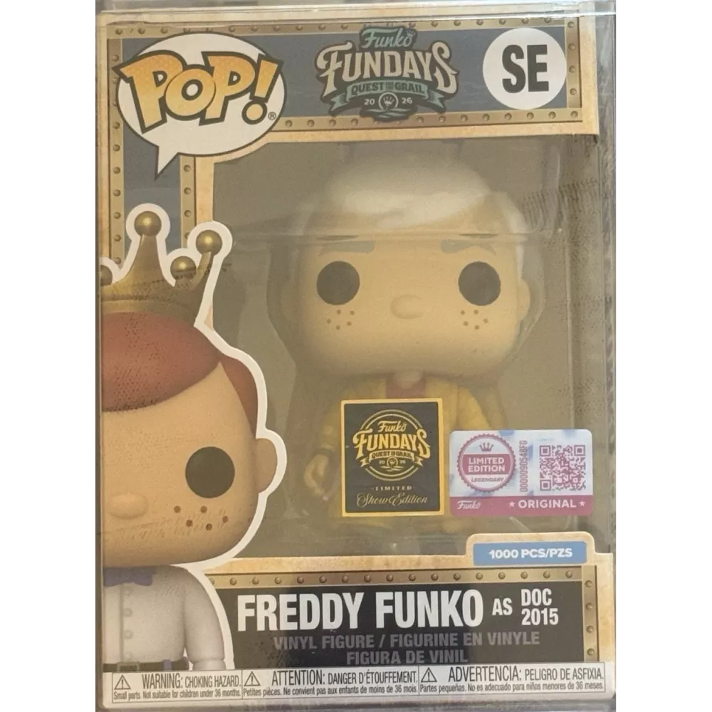 Funko Pop! Freddy Funko as Doc 2015 1000 Pcs (Yellow Coat) vinyl figure collectible