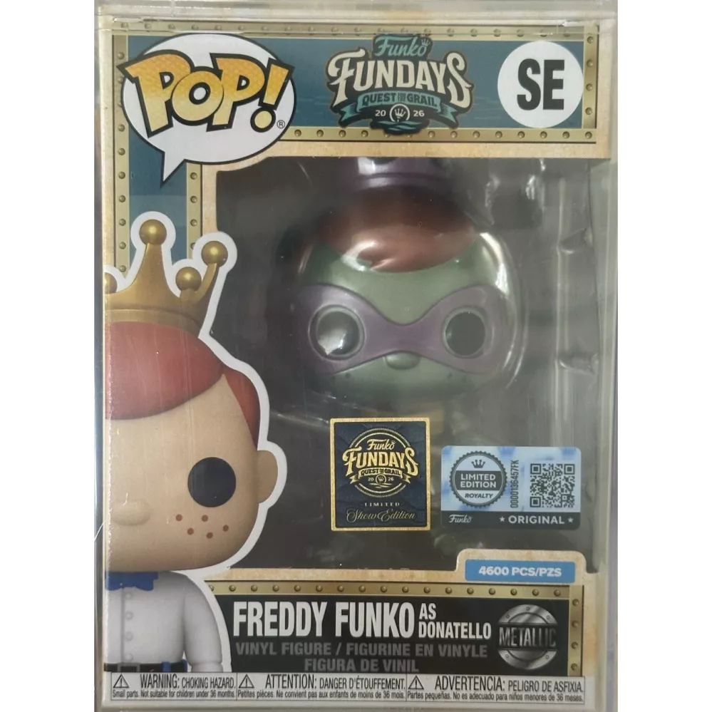 Funko Pop! Freddy Funko As Donatello Metallic 4600 Pcs vinyl figure collectible