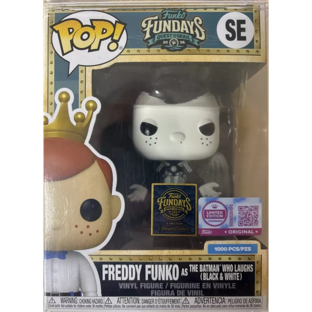 Funko Pop! Freddy Funko as The Batman Who Laughs Black and White 1000 Pcs vinyl figure collectible