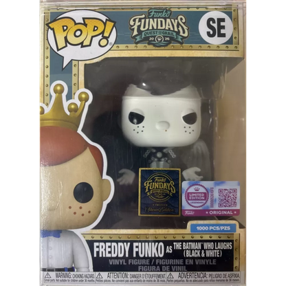 Funko Pop! Freddy Funko as The Batman Who Laughs Black and White 1000 Pcs vinyl figure collectible