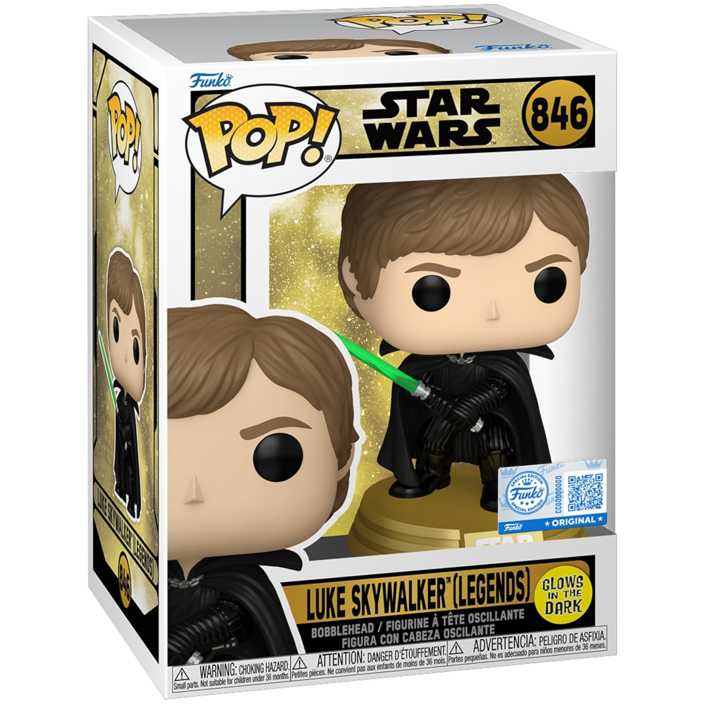 Funko Pop! Luke Skywalker (Legends) #846 vinyl figure collectible
