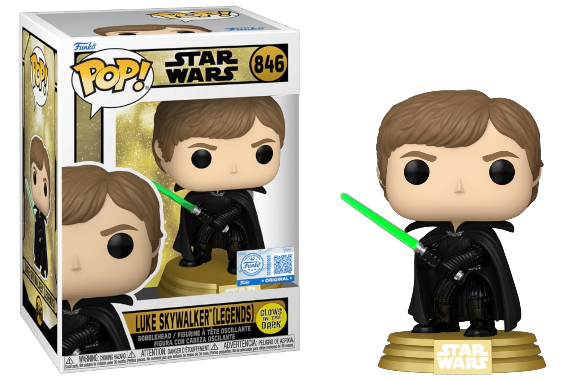 Funko Pop! Luke-Skywalker-(Legends)-846 vinyl figure collectible