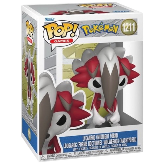 Funko Pop! Lycanroc (Midnight) #1211 vinyl figure collectible