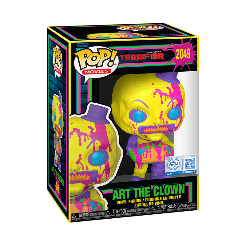 Funko Pop! Art the Clown with Head Blacklight #2049 horror collectible vinyl figure