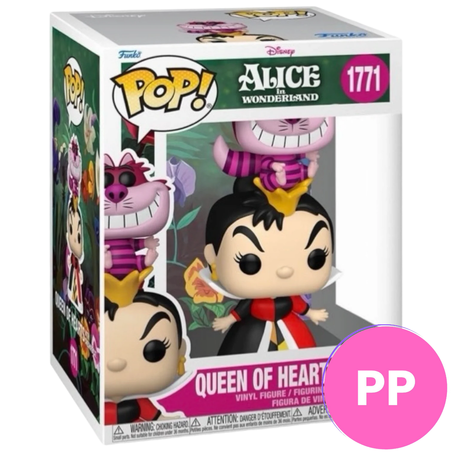 Queen of Hearts with Cheshire Cat #1771