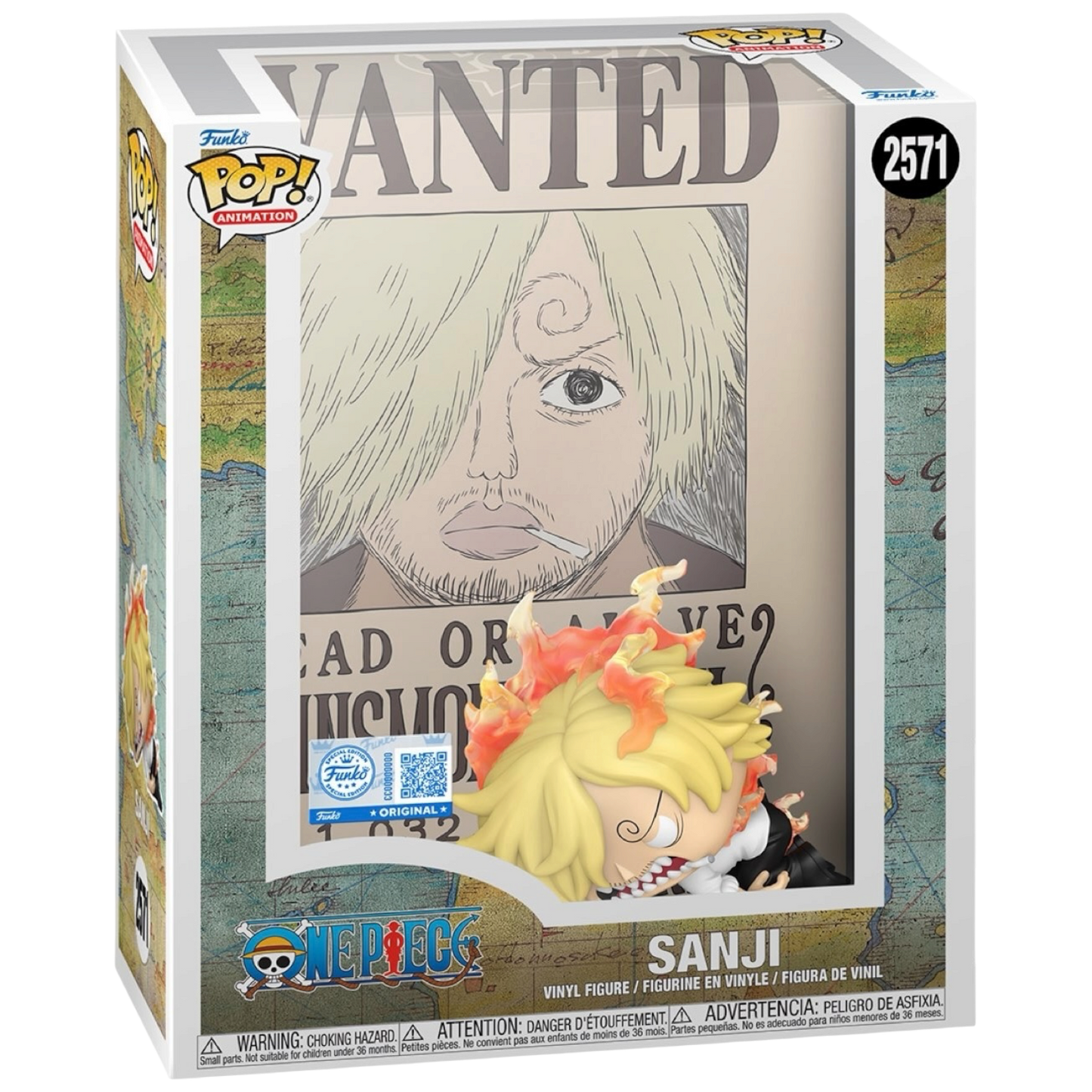 Funko Pop! Sanji Wanted Poster #2571 Early Bird vinyl figure collectible