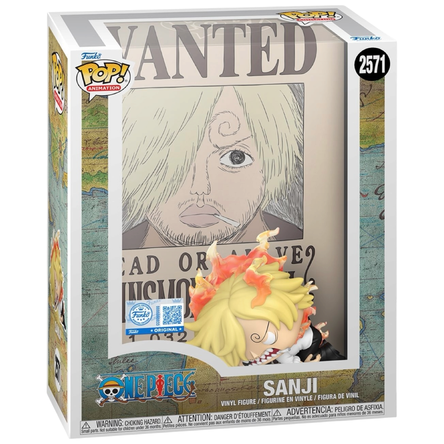 Funko Pop! Sanji Wanted Poster #2571 vinyl figure collectible
