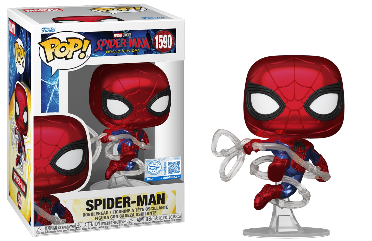 Funko Pop! Spider-Man-1590 vinyl figure collectible