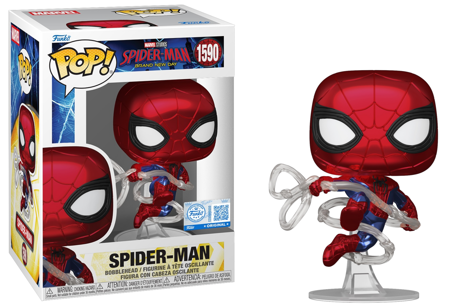 Funko Pop! Spider-Man-1590 vinyl figure collectible