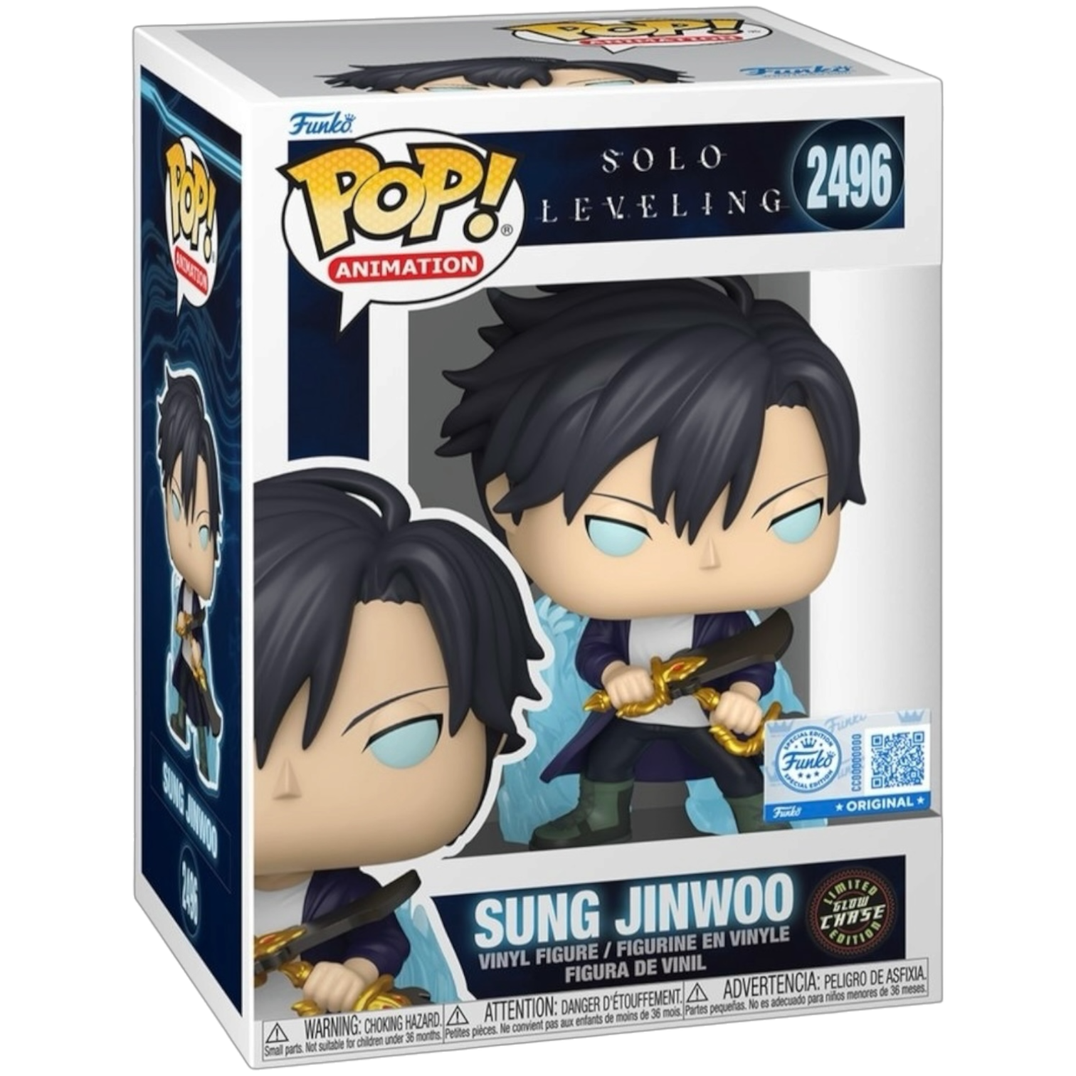 Funko Pop! Sung Jinwoo Glow Chase #2496 vinyl figure collectible