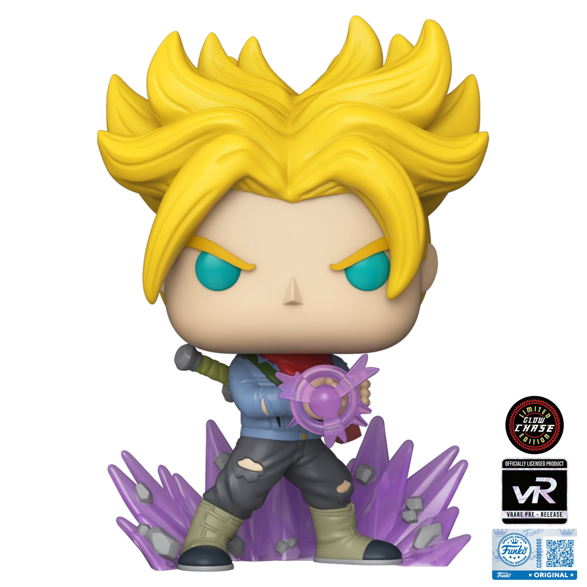 Super Saiyan Trunks Chase #2198 vRare Exclusive Sticker