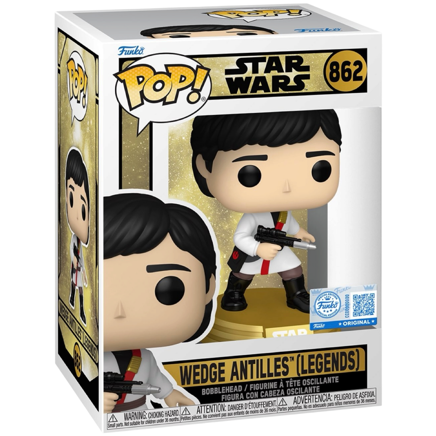 Funko Pop! Wedge Antilles (Legends) #862 vinyl figure collectible