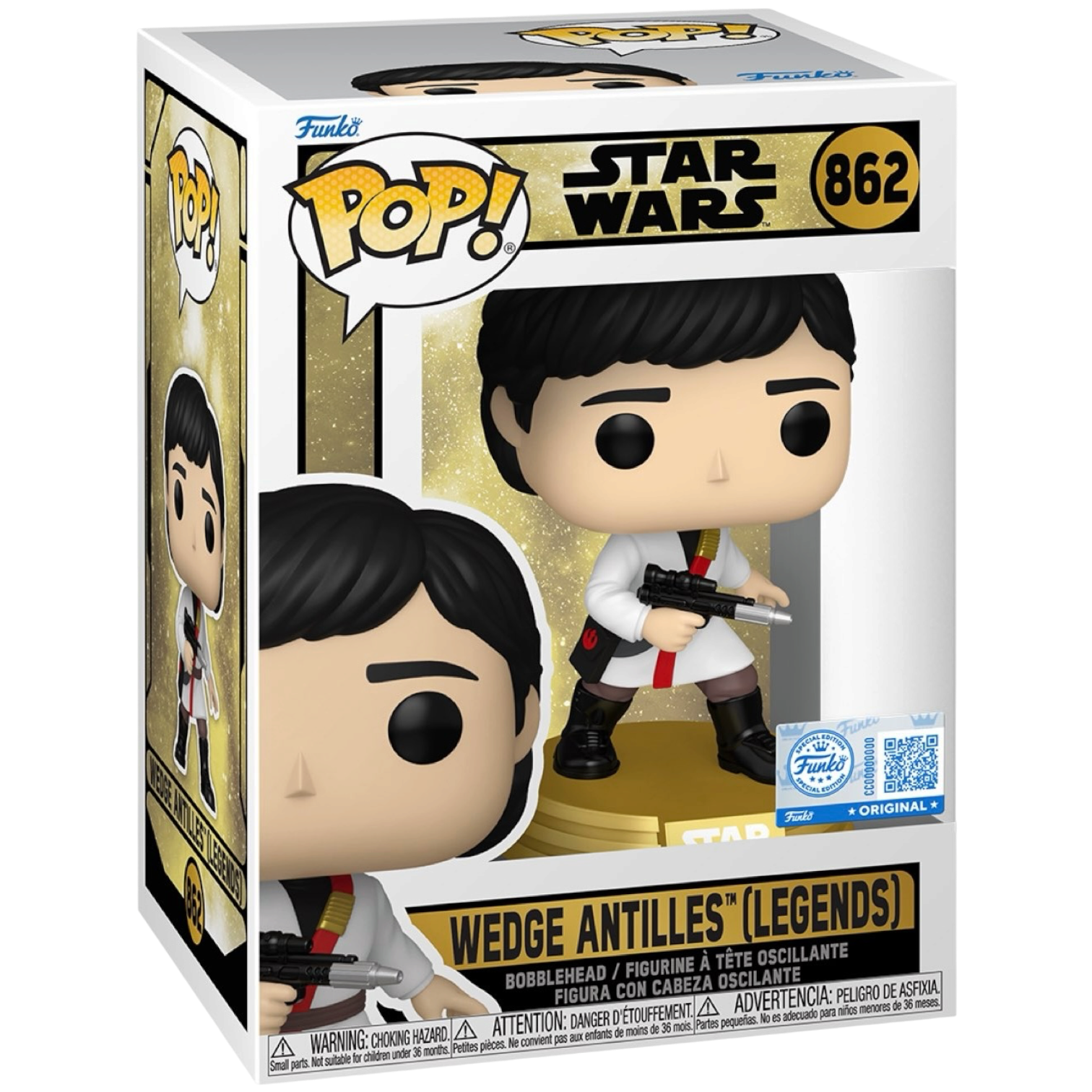 Funko Pop! Wedge Antilles (Legends) #862 vinyl figure collectible